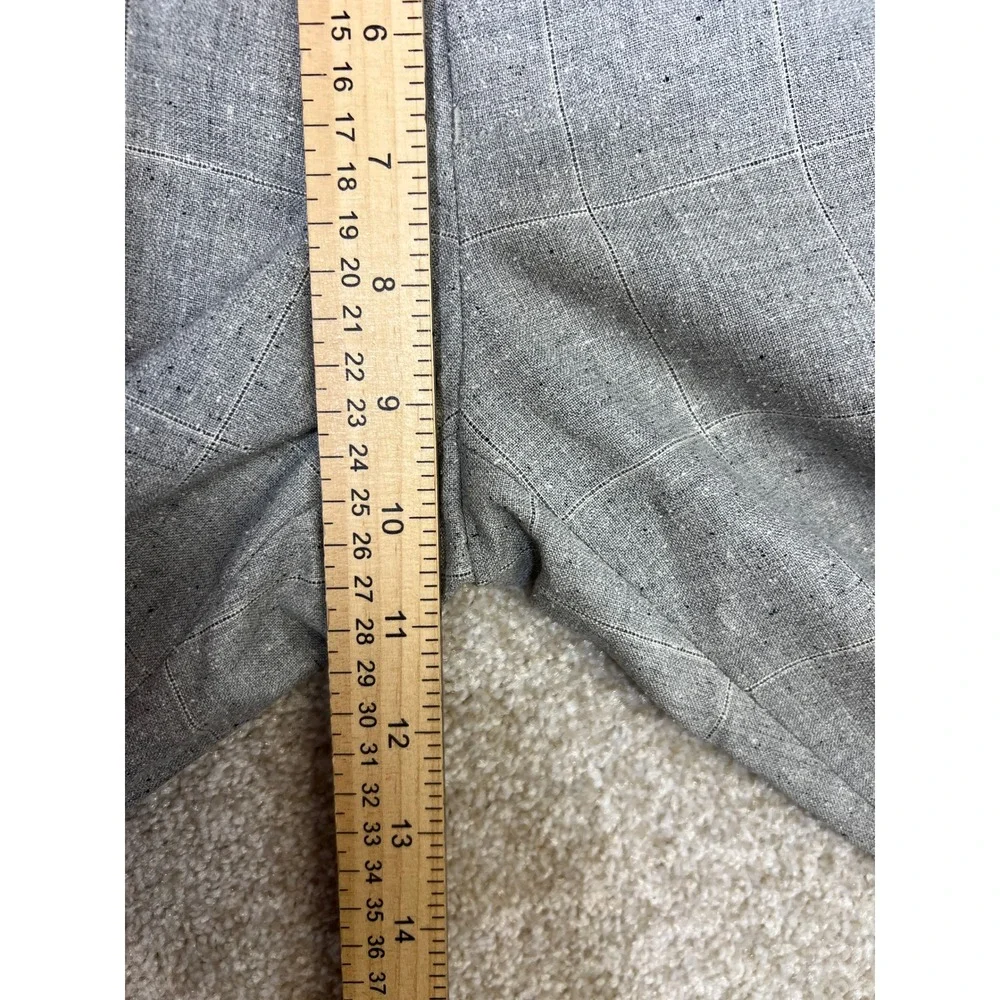 J. Crew Ludlow Slim‎ Fit Plaid Wool Silk Dress Pants Mens 28x32 Gray